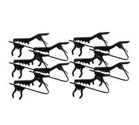 WEKADRIN 10pcs Lapel Microphone Clip Mic Holder Replacement Collar Clip for Mic Wire Lapel for Live Streaming Public Speaking