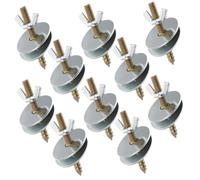 WEKADRIN 10pcs M5x50mm Metal Bird Cage Screws Kit with Washers for Hamster Springboard Fixing and Bird Perch Stand Breeding Box Accessories