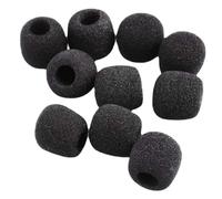 WEKADRIN 10pcs Mini Microphone Windscreen Covers Sponge Mic Protection for Lapel Headset Wireless Mics Noise Reduction Portable Covers Bulk for Sound