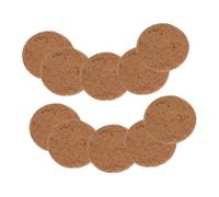 WEKADRIN 10pcs Natural Coconut Fiber Pigeon Nest Pads Bird Breeding Mat 15cm Thick 0.6-0.8cm round Non-leak Soil Pad for Birdcage Bedding and Parrot Egg Nesting