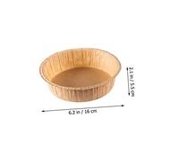 WEKADRIN 10pcs Nonstick Disposable Paper Baking Pans for Cake Baking Temperature Resistant Sturdy Paper Cake Pan Wraps Suitable for Air Fryer and Homemade Desserts