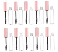 WEKADRIN 10PCS Plastic Mascara Tube Wand 10ml Empty Eyeliner Tube Lip Gloss Container Leakproof Refillable Bottles for Women Makeup Practice
