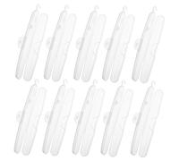 WEKADRIN 10pcs Portable Toothbrush Case Transparent PP Material Travel Toothbrush Holder Box Lightweight Compact Design for Oral Care Storage