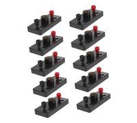 WEKADRIN 10pcs Screw Bulb Lamp Holders for Physics Laboratory Electricity Teaching Aids Circuit Experiment Equipment Black Lamp Bases for Educational Use