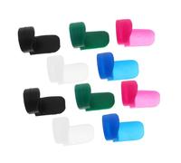 WEKADRIN 10pcs Silicone Clarinet Thumb Rest Cushion Finger Pads for Woodwind Instruments Adaptive Long Handle Design for Comfortable Grip Reusable Thumb Protectors for Practice and