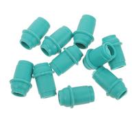 WEKADRIN 10Pcs Universal Vacuum Cupping Pump Connectors Replacement Nozzle Tips for Manual Cupping Device, Sturdy Green Silicone Connectors for Home Therapy and Massage
