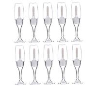 WEKADRIN 10Pcs Wine Cup Lip Gloss Containers Practical Lip Gloss Holders Lightweight Portable Design for Travel for Friends Makeup Lovers Convenient Empty