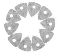 WEKADRIN 10Pcs Wool Guitar Pick Set 4Mm Thick Felt Material Sturdy Ukulele Pick with Soft Texture Acoustic Bass Guitar Plectrum for Musical Instrument Accessories