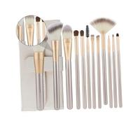 WEKADRIN 12 Pieces Makeup Brush Set with Aluminium and Nylon Material, Brow Makeup Comb for Creating A Delicate Appearance, Suitable for Home Use and Professional Salon