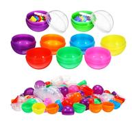 WEKADRIN 120Pcs 38Mm Plastic Round Capsules with Lid, Reusable Colorful Vending Machine Balls for Party Favors, School Activities, and Gumball Machines