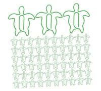 WEKADRIN 120pcs Sea Turtle Shaped Paper Clips Nonslip Animal Document Clamps for Office School File Organizing Style Stationery Supplies