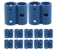 WEKADRIN 12pcs 8-Shaped Tube Holder Clamp Replacement for Raised Toilet Seat Mounting Bracket, Wheelchair Commode Chair Pipe Fastening Clips for Seniors and Disabled Bathroom Use