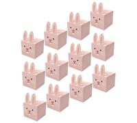 WEKADRIN 12pcs Easter Bunny Candy Boxes Cute Rabbit Design Decorative Gift Storage Cases for Party Favors Biscuit Packaging Multipurpose Small Boxes