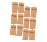 WEKADRIN 12Pcs Kraft Paper Cardboard Boxes for Postcard Storage Blank DIY Business Card Envelopes Multi-functional Kraft Paper Boxes for Organizing Cards Cash Portable and Practical Design