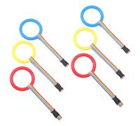 WEKADRIN 12pcs Leash with Detachable Round Handles Anti-lost Safety Rope for Group Outdoor Walks and Classroom Transitions Plastic Ring Handles for Even Force Distribution