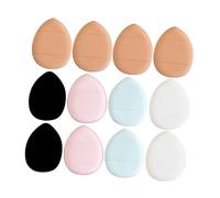 WEKADRIN 12pcs Mini Triangular Powder Puff Small Soft Polyurethane Makeup Applicators for Loose and Setting Powder Compact Portable Cosmetic Tools for Foundation and Face Cosmetics