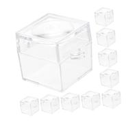 WEKADRIN 12pcs Outdoor Exploring Magnifier Boxes with Built Magnifier Transparent Insect Observation Jars Critter Containers for Adults Enhancing Concentration and Imagination