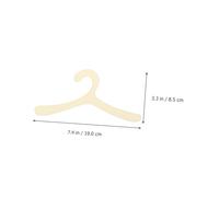 WEKADRIN 12Pcs Pet Clothes Hangers Abs Skid Design Space Saving Rack for Small Dogs and Cats Apparel Organization