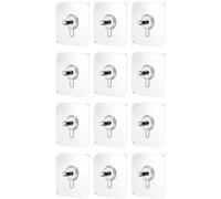 WEKADRIN 12pcs Strong Suction Cups with Screws Wall Hooks Glass Suction Cup Hangers for Kitchen Bathroom Office Hanging Utility Storage