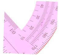 WEKADRIN 12pcs Transparent Plastic Protractors Geometry Drawing Tools for High School Students Office Measuring Supplies