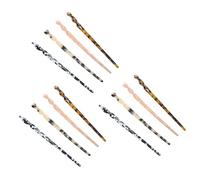 WEKADRIN 12pcs Women Hair Fork Sticks Acetate Chinese Hair Chopsticks Vintage Chignon Maker for Elegant
