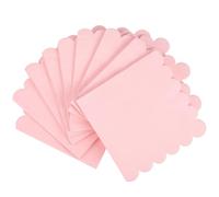 WEKADRIN 150pcs Light Pink Disposable Scalloped Edge Napkins Bulk for Birthday Party Shower Wedding Table Luncheon Supplies
