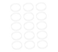 WEKADRIN 15pcs DIY Hamster Tunnel Connectors White Replacement Tube Rings for Mouse Cage Expansion Pet-friendly Easy-clean Accessories Compatible with Small Animal Habitats