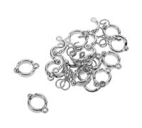 WEKADRIN 15PCS Metal Bird Leg Rings for Flight Training Reusable Open Split Identification Bands for Macaws African Greys Conures Parrot Foot Bands for Pet Training and Outdoor Use