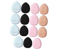 WEKADRIN 15Pcs Mini Breathable Finger Makeup Small Compact Powder Sponges for Foundation Wet Dry Use Portable Cosmetic Tools for Travel and Home