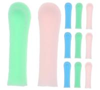 WEKADRIN 15pcs Soft Silicone Earwax Remover Sleeves Comfortable Ear Spoon Covers for Adults and Compatible with Ear Cleaning Tools Gentle Wax Removal Accessories