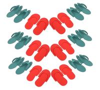 WEKADRIN 16 Pairs Disposable EVA Pedicure Slippers Flip-flop Design for Men Women Lightweight Portable Salon Spa Hotel Footwear with Anti-slip Feature Random Color
