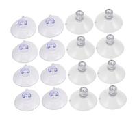 WEKADRIN 16PCS Heavy Duty Cat Perch Suction Cups Replacement Kit Transparent PVC Vacuum Glass Holders for Window and Door Hammock Strong Adhesive Kitten Perch Secure Mount