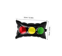 WEKADRIN 16pcs Racing Traffic Light Foil Balloons Car-themed Birthday Party Decorations with Red Yellow Green Inflatable Balloon for Automobile Party Supplies and Transportation Decor