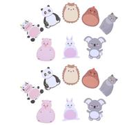 WEKADRIN 16pcs Student Memo Notes Animal Theme Memo Pads for School