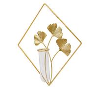 WEKADRIN 1Pc Chic Wall Hanging Hydroponic Vase with Stand for Unique Home Decor for Living Room Office and Indoor Gardens Stylish Wall Decoration for Flower Arrangements