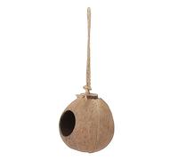 WEKADRIN 1Pc Creative Coconut Shell Bird Nest Ornament Hanging Bird House for Garden Decoration Provides Shelter From Elements Easy to Hang Indoors Outdoors