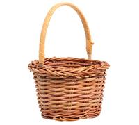 WEKADRIN 1PC Mini Decorative Basket Handmade Weaving Props for Easter DIY Activities Micro Desktop Decoration Light Brown for Home School for Creative Knitting Projects