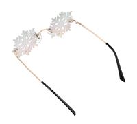 WEKADRIN 1Pc Snowflakes Design Party Eyewear Fun Sunglass Photo Prop for Adorable Lightweight Glasses for Boys Great for Party Decoration Unforgettable Memories