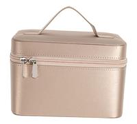 WEKADRIN 1pc Travel Makeup Bag Stylish Pu Cosmetic Case for Toiletries Accessories Organization Large Capacity Handheld Design for Women for Travel Daily Use