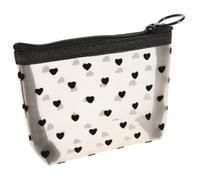 WEKADRIN 1set Multi-Function Heart Pattern Travel Organizer Portable Transparent Makeup Bags for Toiletries Cosmetics Practical Storage for Women The Go