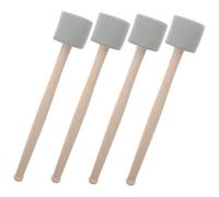 WEKADRIN 2 Pairs Bass Drum Mallet with Foam Head Non-slip Handle Percussion Sticks for Marching Band Students Beginners and Adults Playing Rhythm Instruments
