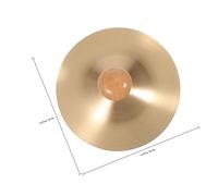WEKADRIN 2 Pairs Copper Finger Cymbals with Wooden Handles Belly Dancing Percussion Instruments for Party Music Rhythm Practice