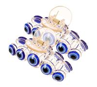 WEKADRIN 2 pcs Blue Evil Eyes Claw Clips Resin Hair Clips for Women for Thin Thick Hair Comfortable Non Damaging for Wedding Birthday Christmas