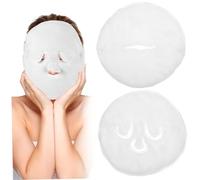 WEKADRIN 2 Pcs Hot Compress Face Towels for Facial Care Soft Coral Fleece Moisturizing Steaming Towels with Single and Triple Button Styles for Spa and Skincare Routine