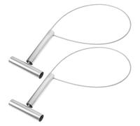 WEKADRIN 2 Pcs Metal Pig Holder with Rope and Short Rod Multifunctional Livestock Handling Tool for Pig Catching and Farm Use for Efficient Animal Control