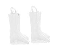 WEKADRIN 2 Pcs Portable Boot Organizer Bags with Transparent Dust Covers for Travel and Home Storage Suitable for Long and Short Boots Clean Shoe Pouches for Wardrobe and Under Bed Use