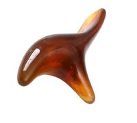 WEKADRIN 2 Pcs Thai Foot Massage Stick for Reflexology Pressure Point Relief Smooth Surface Reusable Acupressure Tool for Soles and Legs Relaxation Yellow and Amber Colors