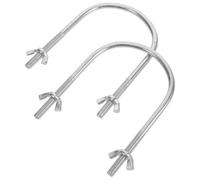WEKADRIN 2 Pcs U-Shaped Radiator Caster Hook Caster Holder Accessory for Electric Heater Pulley Base Oil Heater Wheel Hook U Shaped Bracket for Easy Moving and Replacement