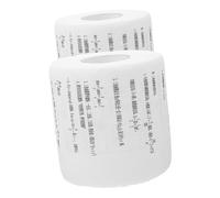 WEKADRIN 2 Rolls Creative Printed Toilet Paper Funny Math Formula Design Decorative Bathroom Tissue for Home Classroom Party Use Novelty Fun Toilet Roll
