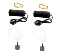 WEKADRIN 2 Sets Silent USB Aquarium Air Pump Energy-saving Plastic Aerator for Indoor Fish Tanks Low Power Consumption Oxygen Booster with Stable Bubble Generation for Home Aquaculture